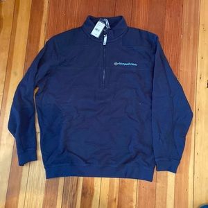 Vineyard Vines Navy Whale Dot Logo Collegiate Shep Shirt NWT Size Large